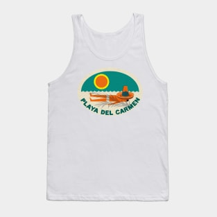 Playa Del Carmen Mexico Vintage Style Tank Top